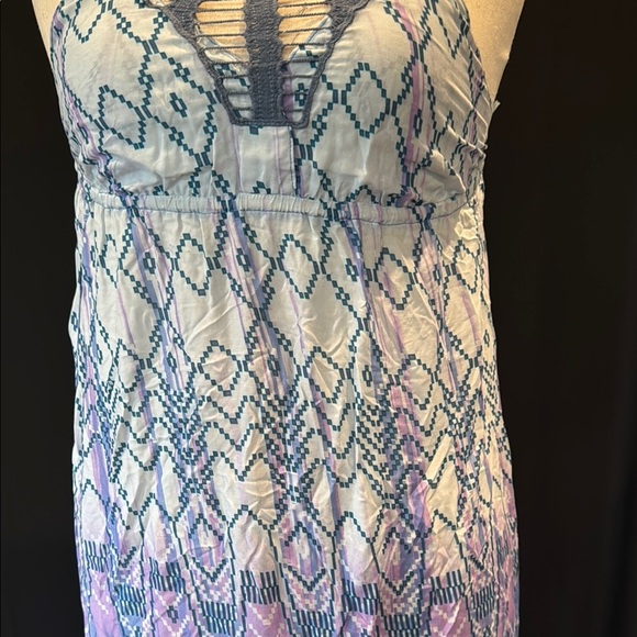 Lani Elegant Blue and Purple long Dress, medium - Picture 3 of 7